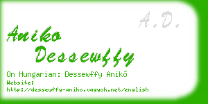 aniko dessewffy business card